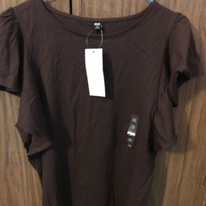 Uniqlo | Frill Short Sleeve T Shirt
